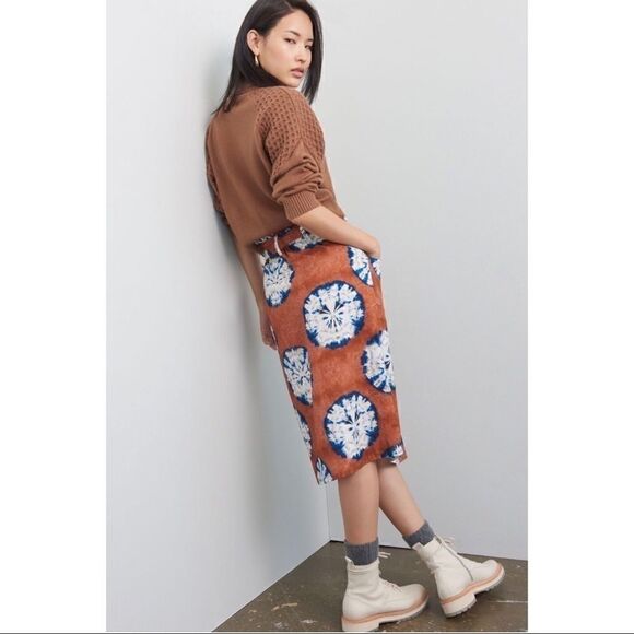 NEW Anthropologie Lanai Hawaiian Floral Bouquet Belted...